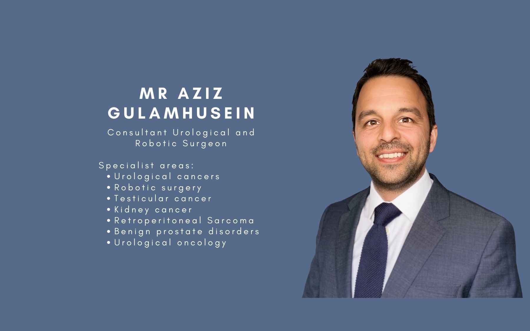 Consultant Urological and Robotic Surgeon
